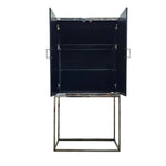 THE One Retro Glam Distressed Mirrored Glass Drinks Cabinet