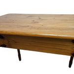Rustic Natural Wood Writing Desk