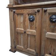 Wooden Shelf with Drawer Antique Style Lion Knob