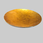 Luxe Gilded Gold Leaf Large Circular Decorative Charger Plate