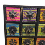 Heritage Hand Painted Multi Colour 9 Drawer Mini Spice Chest