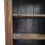 Vintage Indian Carved Solid Wood Bookcase