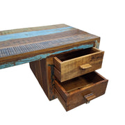 Reclaimed Wood Desk with Two Drawers