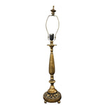 Gilded Brass Classic Vintage Style Tall Table Lamp