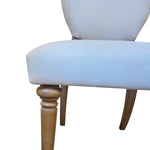 Charming French Provincial Upholstered Oval Back Dining Chair