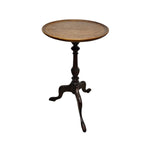 Elegant Antique 1930s Figured Walnut Pie Crust Wine Table