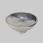 Exquisite Vintage Style Clear Cut Glass Fluted Presentation Bowl