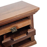 Classic Wood Panelled Single Door Bedside Table