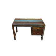 Reclaimed Wood Desk with Two Drawers