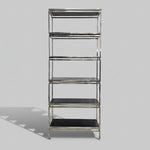 Design Atelier Architectural Silver Chrome Six-Tier Étagère Bookshelf