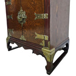 Joseon Style Brass-Mounted Elm Wood Multi-Drawer Storage Chest