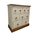 Rustic Apothecary-Style Nine-Drawer Multi-Storage Chest