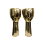 KARE Design Modernist Polished Brass Minimalist Face Art Sculpture