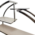Art Deco Chrome and Glass Circular Display Shelf