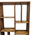 Marina Home Rustic Style Square Multi Compartment Wooden Wall Unit Shelf