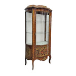 Imperial Napoleon III Style Glass Vitrine with Boulle Marquetry