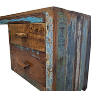 Reclaimed Wood Desk with Two Drawers