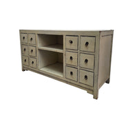 Rustic Distressed Wooden TV Console