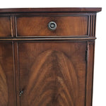 Vintage Style Elegant Bowfront Wooden Cabinet