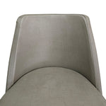 Mid-Century Modern Upholstered Dining Chair with Tapered Wooden Legs