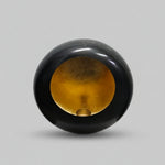 Marina Home Retro Circular Matte Black and Gilded Metal Candle Holder