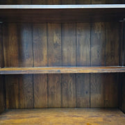 Elegant Traditional Handcrafted Tall Dark Wood Bookcase