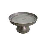 Industrial Raw Cast Metal Round Pedestal Coffee Table