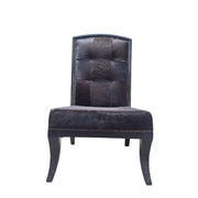 THE One Black Cowhide Accent Chair