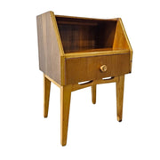 Mid-Century Modern Blonde Oak Bedside Table