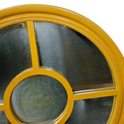Vibrantly Framed Circular Bullseye Wall Mirror