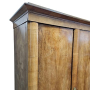 Antique Walnut & Veneer Two-Door Cabinet