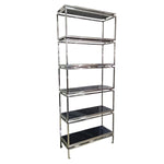 Design Atelier Architectural Silver Chrome Six-Tier Étagère Bookshelf
