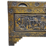 Stately Chinese Hand Carved Camphor Wood Storage Trunk