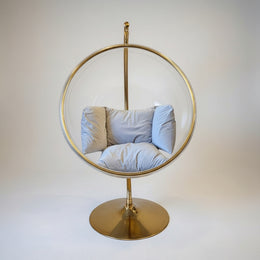 Fulidianlan Gold Base Clear Acrylic Bubble Chair