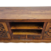 Rustic Artisan Solid Wood TV Media Console