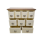 Rustic Apothecary-Style Nine-Drawer Multi-Storage Chest
