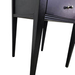John Lewis Contemporary Black Wood Two-Drawer Nightstand