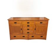 Extra-Long Farmhouse Buffet with Multi-Storage Drawers