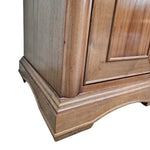 Classic Wood Panelled Single Door Bedside Table