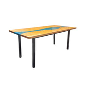 Artisan Epoxy Resin River Dining Table