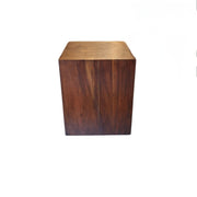 Marina Home Solid Wood Cube Accent Table
