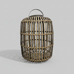 Eternelle Rustic Woven Wood Effect Solar Outdoor Lantern
