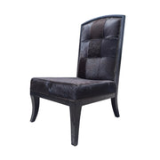 THE One Black Cowhide Accent Chair