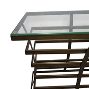 Luxury Console Table with Glass Top