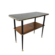 Vintage Two-Tiered Mid-Century Glass Coffee Table