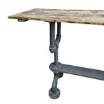 Reclaimed Industrial Pipeline Console Table