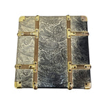Elegant Paisley Embossed Aluminium and MDF Storage Trunk