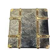 Elegant Paisley Embossed Aluminium and MDF Storage Trunk