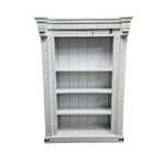 Heritage Carved Solid Wood Whitewashed Tall Bookcase