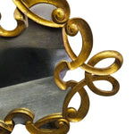 Vintage Alinea Home Carved Gilded Wood Scroll Wall Mirror